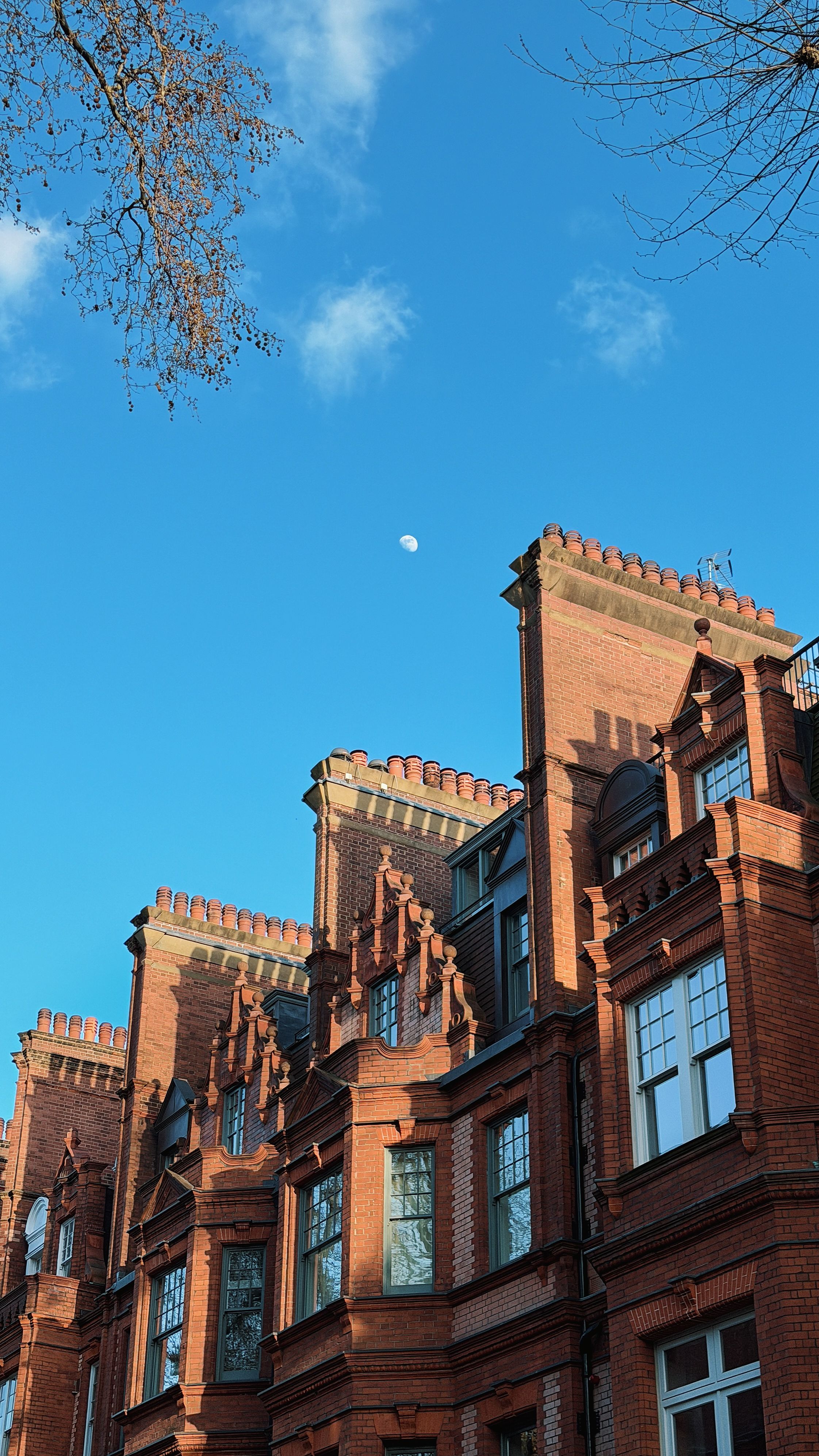 Elegant Victorian residential architecture on a quiet street in Chelsea.